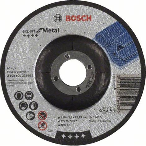 Disco Bosch per taglio per acciaio Ø125 - spessore 2,5 mm