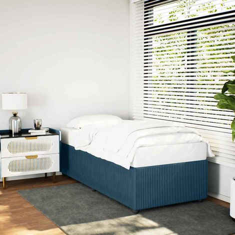 Teenpull – Bettgestell Blau 90x190 cm Samt (1/5)
