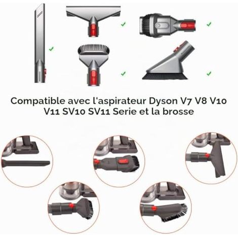 Tuyau extensible flexible pour accessoires d'extension des séries Dyson V7, V8, V10, V11 et SV10/SV11 (1/3)
