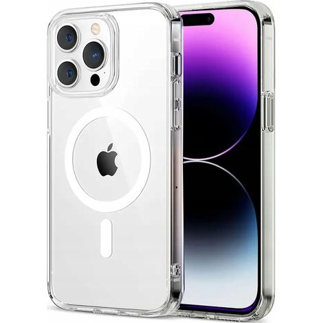 CUSTODIA per iPhone 14 Pro per MagSafe CUSTODIA OPACA + vetro temperato 9H (1/5)