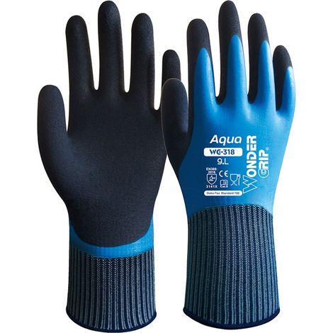 Guante nailon doble recubrimiento latex, 100% resistente al agua, t-09 (1/5)
