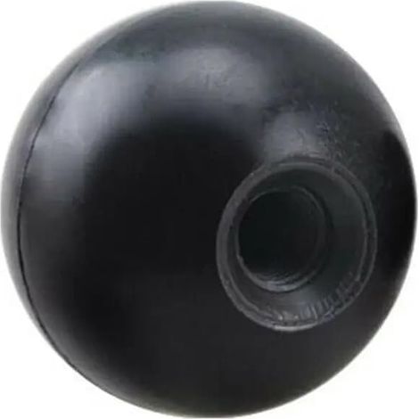 Écrou à billes fileté en plastique noir M8/M10 (1 unité) - Bouton (1/4)