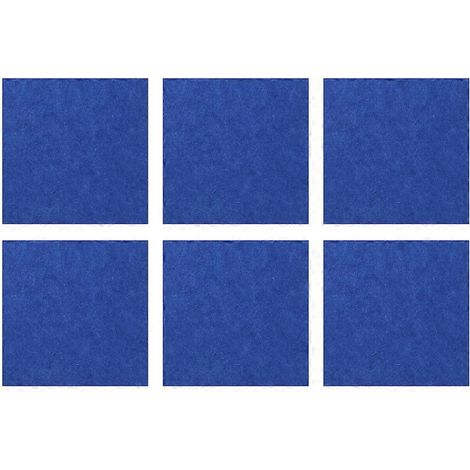 6 panneaux acoustiques en mousse insonorisante bleus, absorption phonique pour studio cinéma KTV, kit de 6 pièces (1/5)