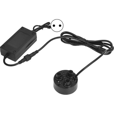 Brumisateur ultrasonique à 3 têtes avec lumière colorée pour humidifier les vases et rocailles (anticorrosion) - Prise UE 110-240 V (1/5)