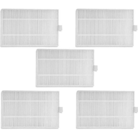 Paquete de 5 filtros HEPA de repuesto para aspiradora robot C30B compatible. (1/4)