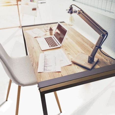 Lot de 2 Pieds de Table Indoor pour Pièce de Bois « Solivette » (1/5)
