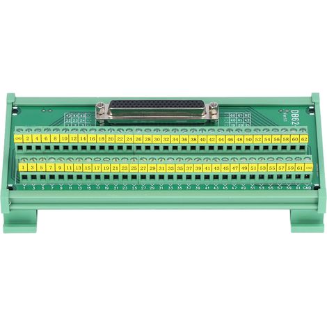 Bornier mâle femelle connecteur d'interface adaptateur 3 rangées Module de carte de dérivation DC 60VDB62-G7