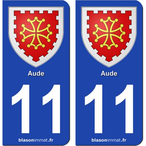 ADHESIFS REGION DEPARTEMENT 11 AUDE X2