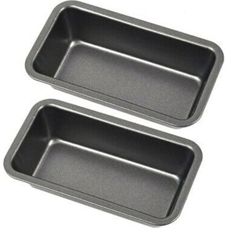 2 moules à pain antiadhésifs en acier au carbone, pour la cuisson du pain, des viennoiseries et des toasts. (1/5)