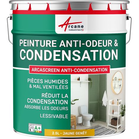 Peinture anti condensation, anti odeur, moisissure - 2.5 L Jaune Genêt - RAL 1032 - ARCANE INDUSTRIES