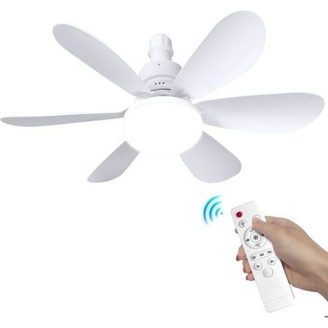 Deckenventilator mit Fernbedienung, LED-Deckenleuchte, Deckenventilator mit Licht und Fernbedienung, 3 Geschwindigkeitsstufen, für das Wohnzimmer (1/4)