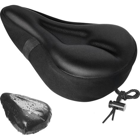 Housse de selle - Housse de selle - Gel 3D - Coussin de siège - Noir (1/5)
