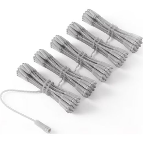 TWINKLY Rideau Lumineux Connecté 0,5x4m IP65 - Fil Transparent - Étanche, Intelligent et Parfait pour l'Extérieur (1/3)