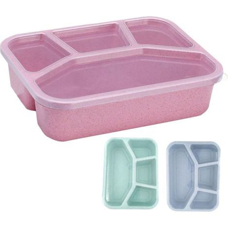 Boîte à bento compartimentée pour 3 personnes, contenants (1/5)