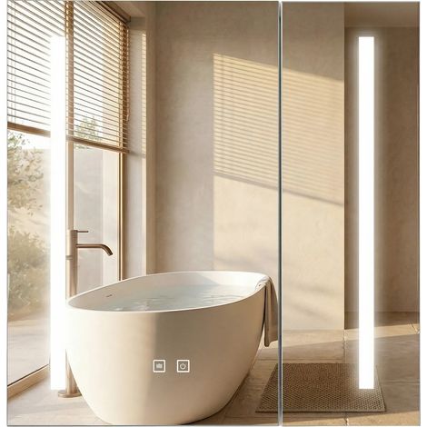 Spiegelschrank Rea M1015-60 60X65 Led White