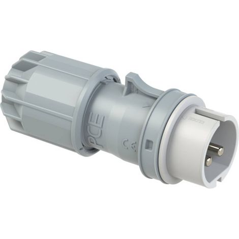 Mâle CEE 32 A 2 pôles PCE Twist 092-12v 42 V blanc, gris 1 pc(s) A488681 (1/3)