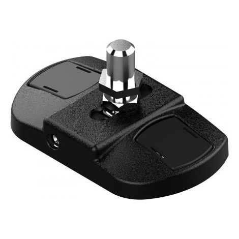 Crapaudine réglable Platimium pour bas de portail - Ø14 mm - noir - TIRARD