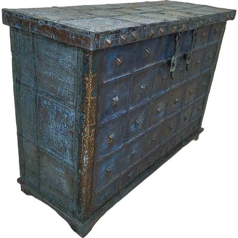 Baúl de madera artesanal 136x48x91h cm