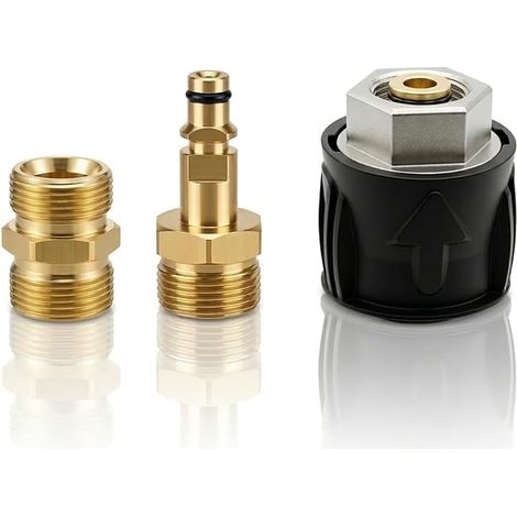 Schlauchadapter für Hochdruckreiniger, Schnellkupplung M22 14 mm, Umrüst- oder Entriegelungsadapter für KC-Serie K2 - K7 (weiblich/männlich), Umrüstwerkzeug (1/5)