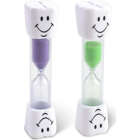 Sablier pour la gestion visuelle du temps, durée de 3 minutes, pour la cuisine, la salle de classe, les jeux, le brossage des dents et le bureau.-AquaForge (1/5)
