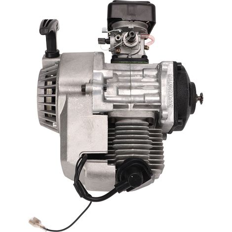 Moteur de remplacement 49 cm3 2 temps démarrage par lanceur pour mini moto cross pocket bike quad ATV puissance élevée (1/5)