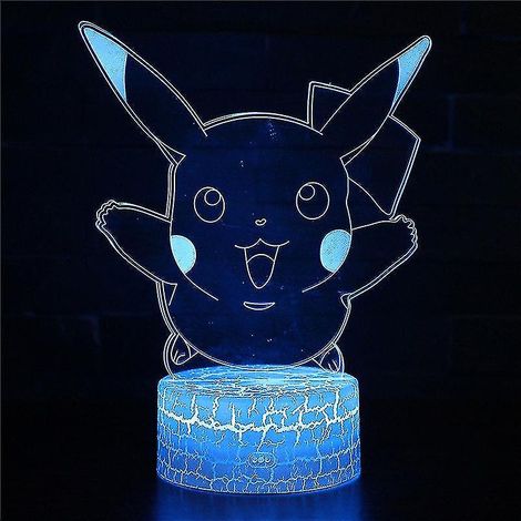 Lampe à illusion 3D, 7 couleurs à changement optique, lumière tactile, USB et télécommande, style Art Déco, pour une ambiance romantique (1/5)