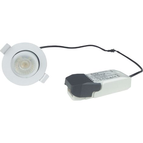 Spot encastrable à led orientable 9.5W – 4CCT – 38° – Pour plafond et mur – Éclairage blanc – 57116 – Europole