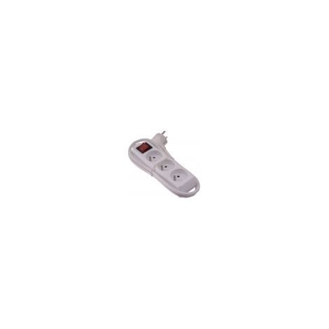 Bloc multiprises avec interrupteur Elem - 3 prises + interrupteur