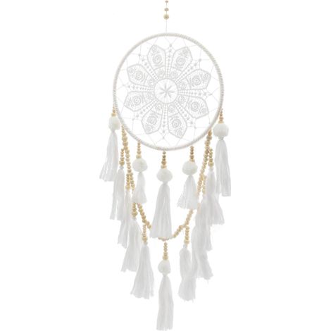 Joli attrape-rêves, attrape-rêves bohème, fait à la main, décoration murale à pompons faite à la main, ornement décoratif pour la maison
