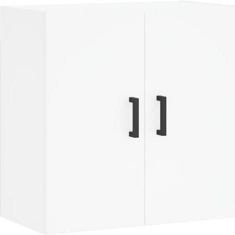 Maison Exclusive - Armario de pared madera de ingeniería blanco 6
