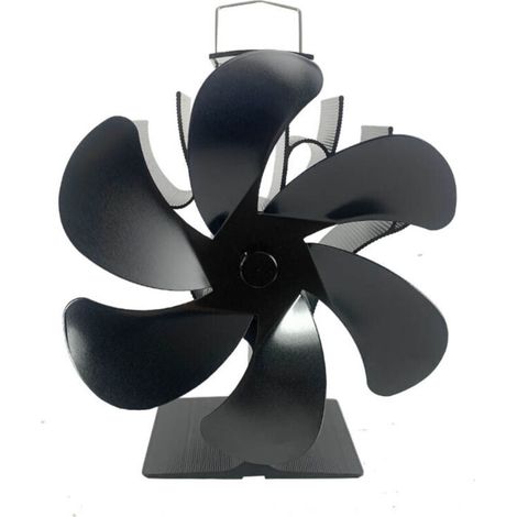 Ventilateur Poêle à Bois & Cheminée - Alimenté à la Chaleur, Silencieux, 6 Pales (1/5)