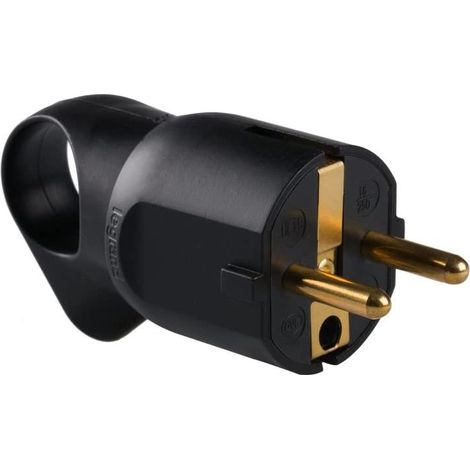 LEGRAND Schutzkontakt-Stecker Knickschutz Ausziehhilfe schwarz Stecker & Kupplungen (1/4)