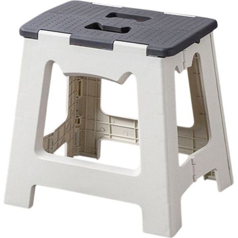 Repose-pieds pliable pour enfants et adultes, repose-pieds portable et pliable adapté aux jeunes enfants, petit repose-pieds pliable en plastique avec poignée pour la cuisine et la salle de bain (1/5)