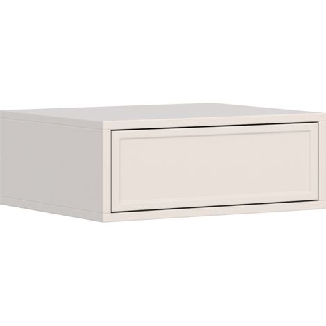Selsey Velveto - Table de chevet suspendue avec tiroir – 50 cm – cachemire