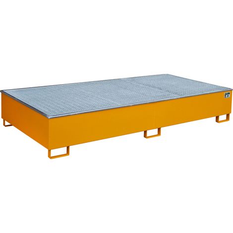Bauer Regalwanne mit PE-Einsatz RW-GR 2700-3 PE, lackiert, Gelborange