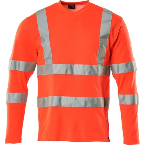 Mascot Warnschutz Langarmshirt SAFE CLASSIC 18281 Gr. 3XL warnrot