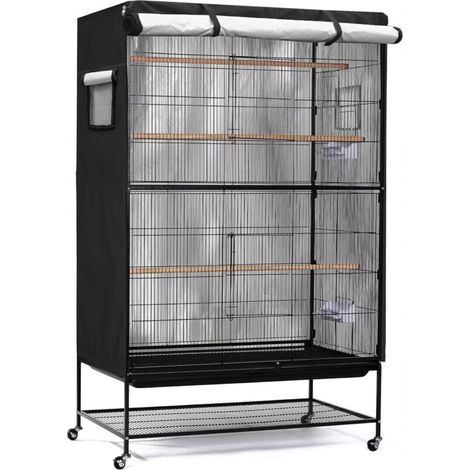 Housse pour cage à oiseaux. grande housse pour cage à oiseaux. filet pour cage à oiseaux d'intérieur et d'extérieur. housse multifonctionnelle résistante à la lumière pour cage à perroquet (1/4)