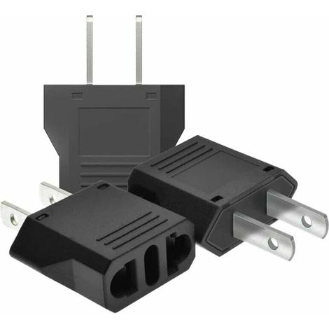 【3 pièces】 Adaptateur de Voyage,adaptateur prise france vers usa,adaptateur prise usa,adaptateur usa,adaptateur prise canada,Adaptateur Prise Universelle Americaine/Chine/Japon/Canada/Mexique (1/5)