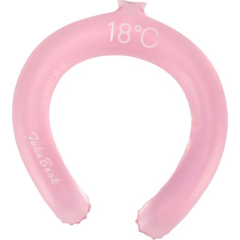 Tube Rafraîchissante pour Cou Réutilisable, Léger et Portable pour Sports d'Extérieur d'Été Rose