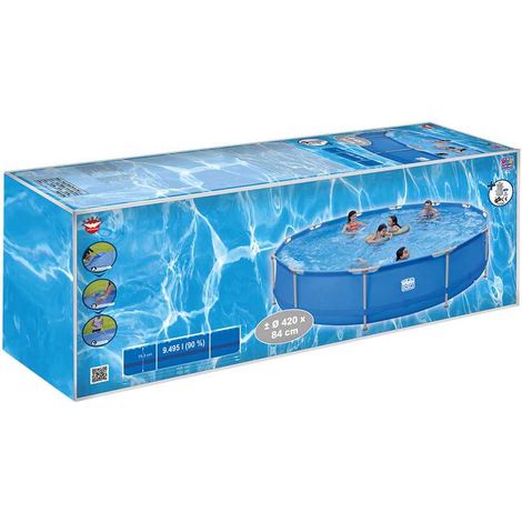 Piscine tubulaire happy people modèle 420 cm diamètre 84 cm hauteur