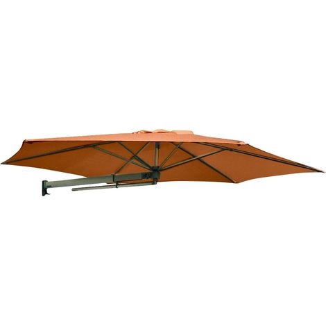 Ombrellone da Giardino a Parete Ø2,70m Maffei Parrot P3 Arancione (1/5)