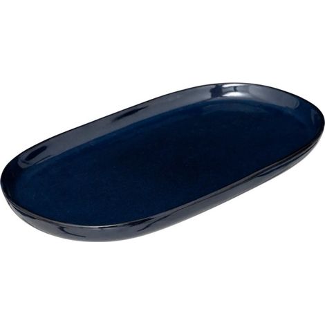 Plat de Présentation "Terre Inconnue" 30cm Bleu