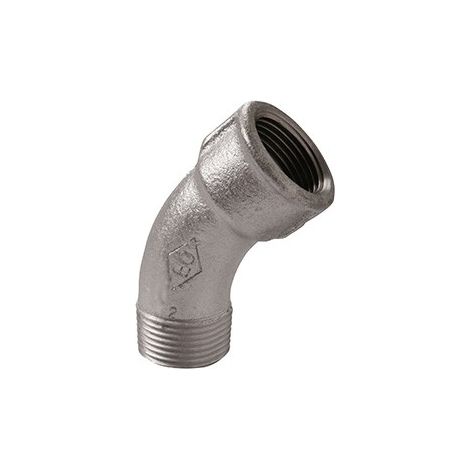40 - Curva a gomito 45° MF 2" in ghisa zincata 04005008 - -  EURACCORDI - -