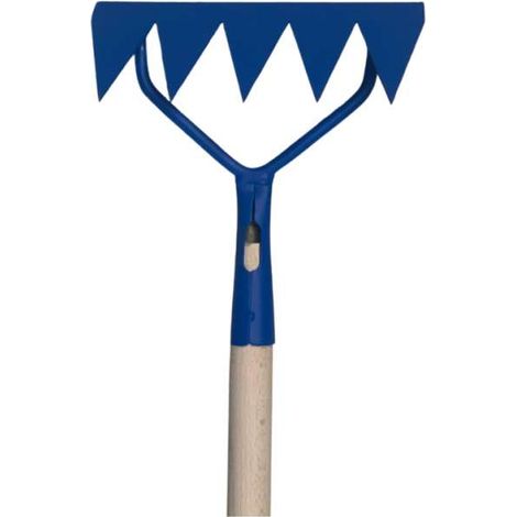 Agef Rastrello Estirpatore con Manico in Faggio 150 cm e Testa in Acciaio - Ideale per Diserbo Facile (1/3)