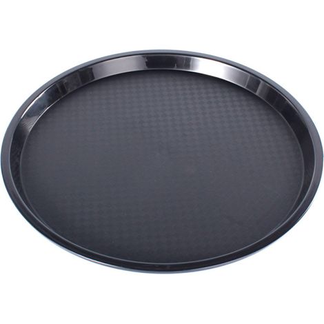 Plateau Service Rond 35,5cm – Antidérapant – Boissons/Aliments – Cafétéria/Repas (1/5)