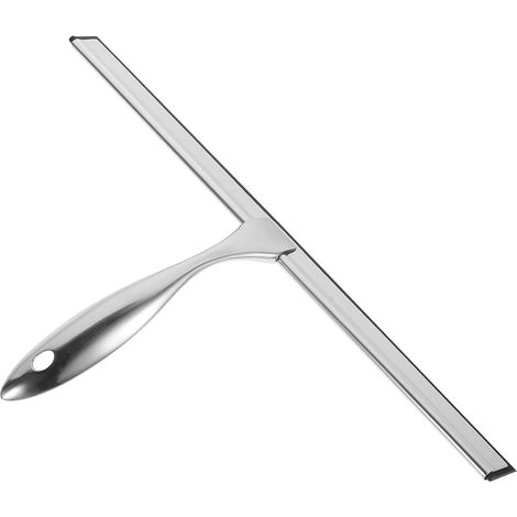 Outil de nettoyage vitres, 35 cm, inox/silicone, avec crochet (1/5)