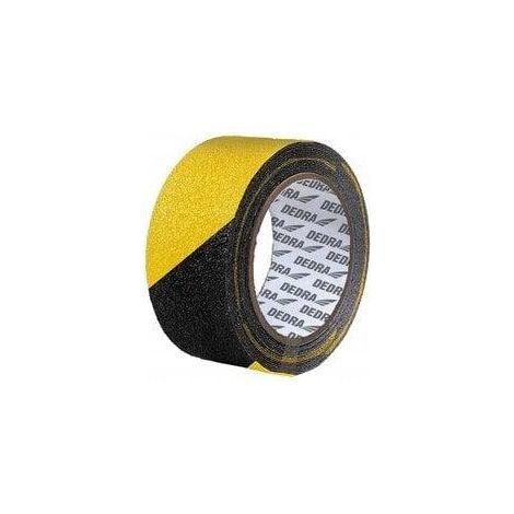DEDRA Nastro Antiscivolo Giallo 50mm x 5m PVC Resistente (1/2)