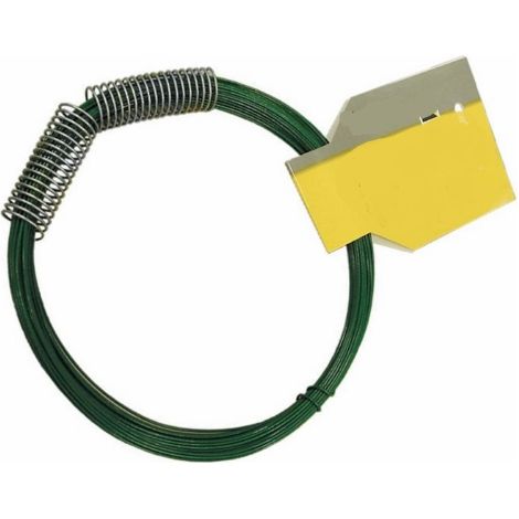 A cheveau de bobine de 9 m de fil d&39acier galvanisA  plastifiA  2,2 mm vert