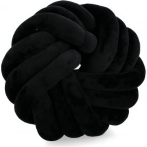 Cuscino entwine realizzato con 100% Poliestere, prodotto con varie tonalità di colore e misure -Ø38 x h 10cm / Avorio