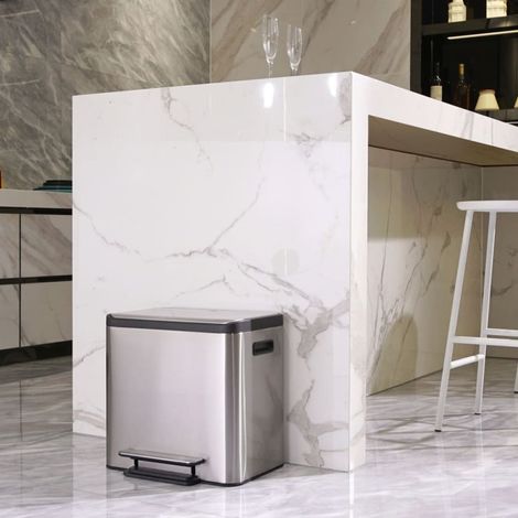 EKO EcoCasa Step Bin poubelle 15 + 15L